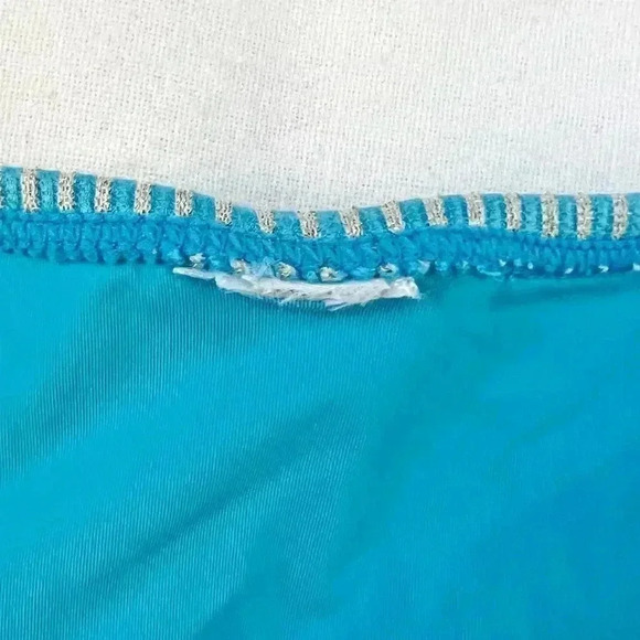 Andie Swim Bikini Gold Stripe Bikini Splash/Bermuda Top S/ Classic Bottom M - Picture 14 of 15